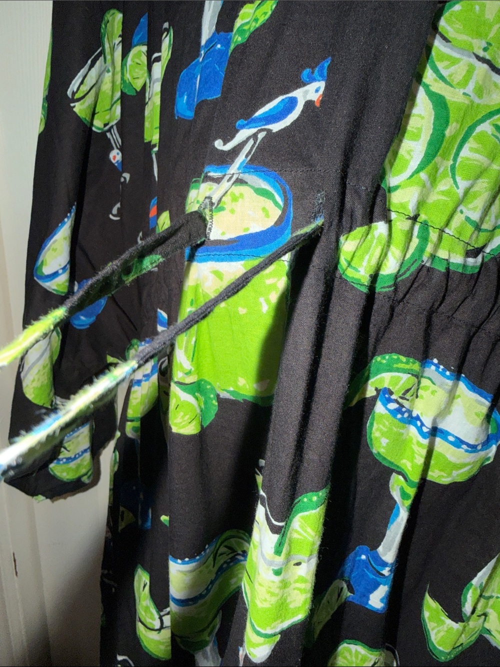 Print Fresh Kimono/Caftan with wide sleeves ,margarita tropical print OSFA - Picture 11 of 14